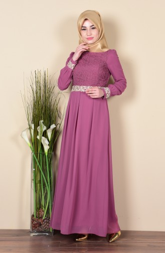 Dusty Rose Hijab Dress 51983-17
