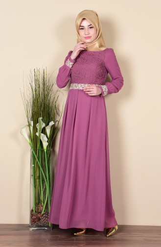 Robe Hijab FY 51983-17 Rose Séchée 51983-17