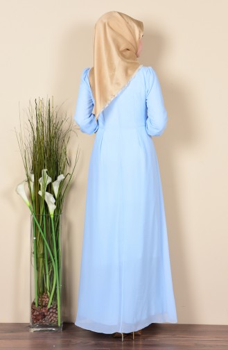 Robe Hijab FY 51983-18 Bleu 51983-18