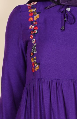 Purple Hijab Dress 1612-02
