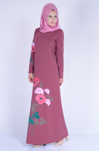 Dusty Rose Hijab Dress 2780-10