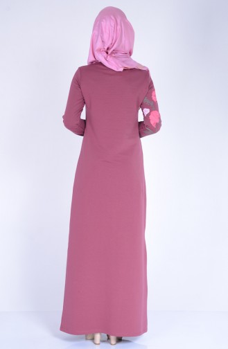 Dusty Rose Hijab Dress 2780-10