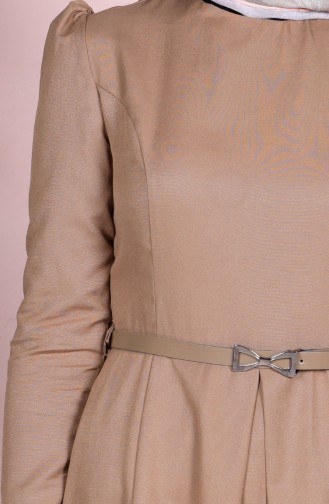 توبانور فستان بتصميم حزام للخصر 2781-18 لون كستنائي 2781-18