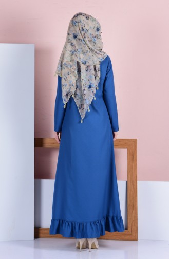 Indigo Hijab Kleider 8074-04