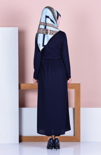 Navy Blue Abaya 1901-02