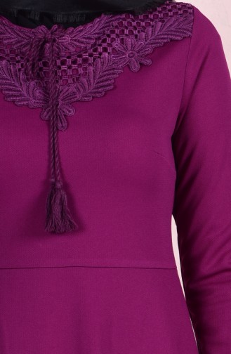Light Purple Hijab Dress 3009-09