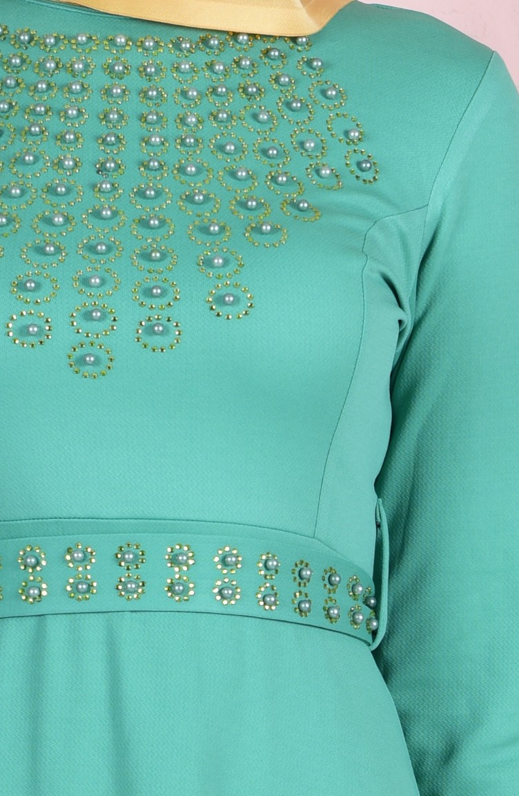 Mint Green Hijab Dress 305903 Sefamerve