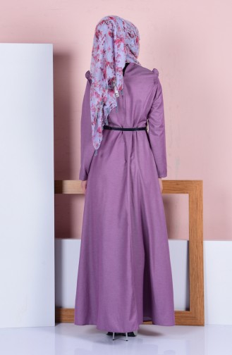 Purple Hijab Dress 5724-02