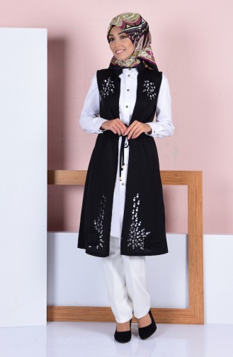 سترة بدون أكمام أسود 4230-01