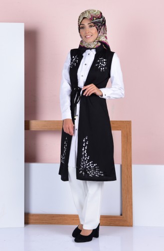 سترة بدون أكمام أسود 4230-01