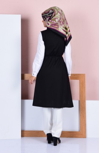 سترة بدون أكمام أسود 4230-01