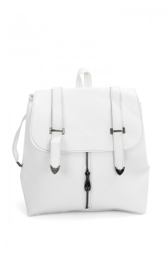 White Backpack 10276BE