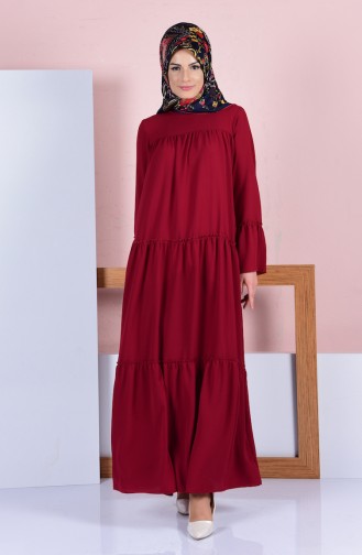 Robe Hijab Bordeaux 4558-06