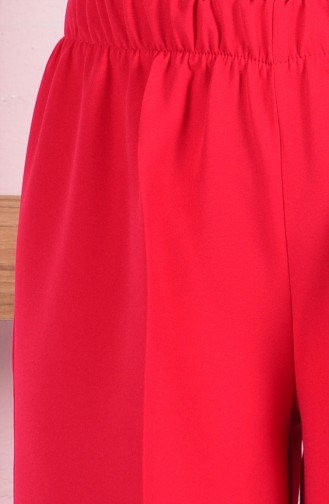 Pantalon Large Taille élastique 3087-05 Rouge 3087-05