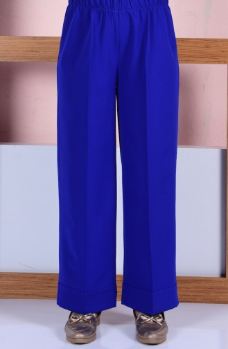 Pantalon Large Taille élastique 3087-08 Bleu Roi 3087-08