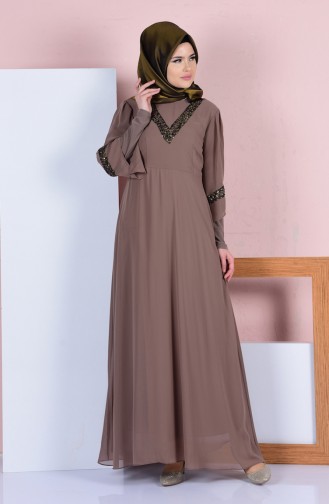 Mink Hijab Dress 99061-01
