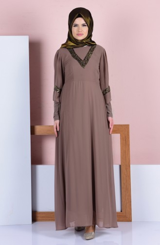 Mink Hijab Dress 99061-01