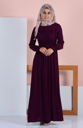 Purple Hijab Dress 1081-08