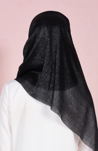 Simli Şal 50260-01 Siyah