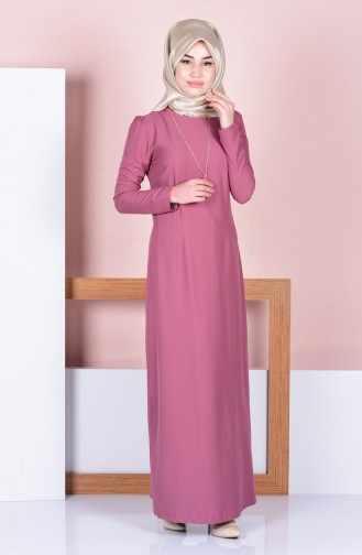 Robe Hijab Rose Pâle 2805-06