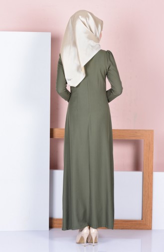Khaki Hijab Dress 2805-10