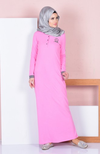 Pink Hijab Dress 2803-09