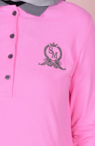 Pink Hijab Dress 2803-09