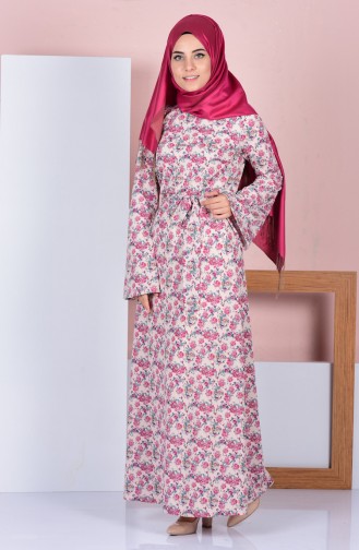 Dusty Rose Hijab Dress 3051-01