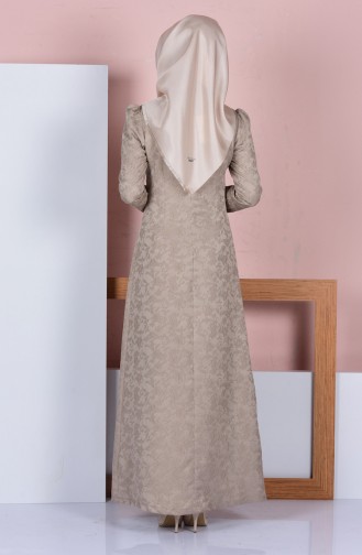 Light Mink Hijab Dress 7123-05