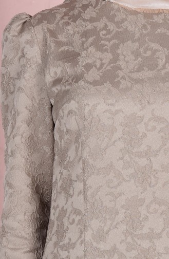 فستان بيج مائل الى الوردي 7123-05