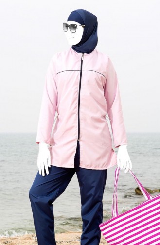 Pink Modest Swimwear 1121-01