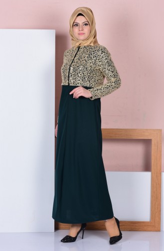 Green Abaya 3086-03