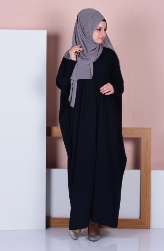 Navy Blue Abaya 7293A-02