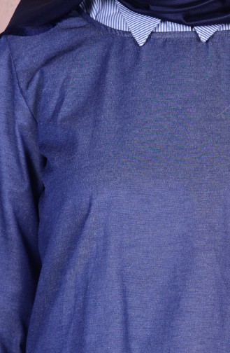 Tunik Bluz İkili Takım 1114-01 Lacivert