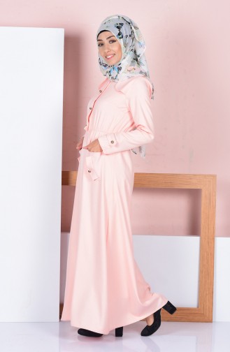 Powder Hijab Dress 8069-09