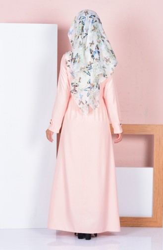 Powder Hijab Dress 8069-09