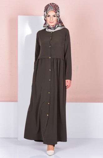 Khaki Abaya 2111-10