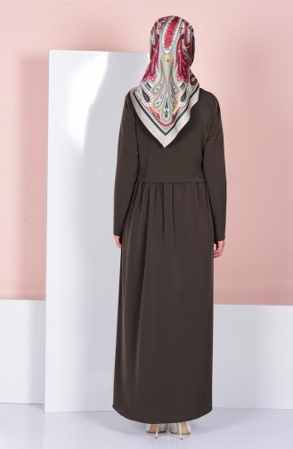 Khaki Abaya 2111-10