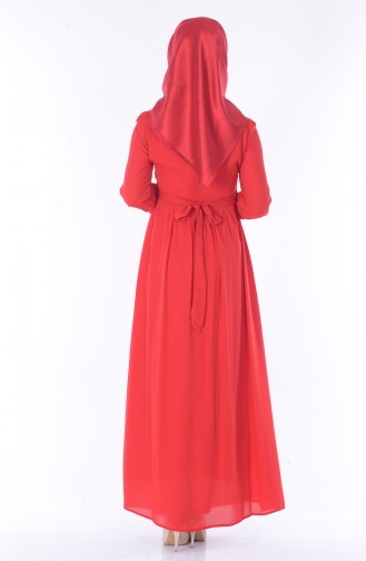 Robe Hijab Rouge 3687-01