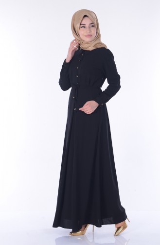 Robe Hijab Noir 3666-01