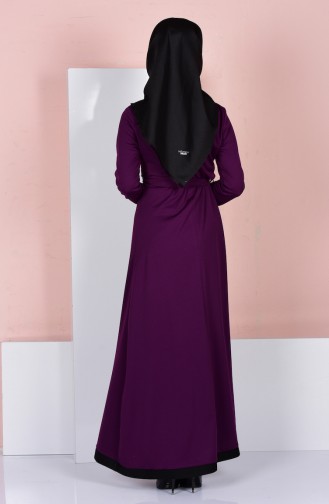Purple Hijab Dress 2074-08