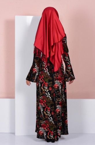 Robe Hijab Rouge 2100-02