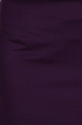 Straight Narrow Skirt 4035-05 Dark Purple 4035-05