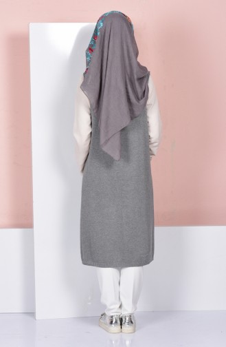 Gilet Détail Poches 3944-08 Gris 3944-08