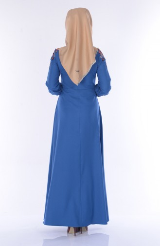 Indigo Hijab Kleider 8420-07