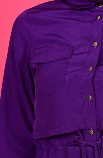 Purple Hijab Dress 8600-04