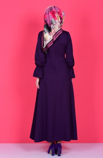 Purple Hijab Dress 5005-01