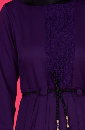 Purple Hijab Dress 5007-07