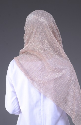 Simli Şal 91020-09 Pudra