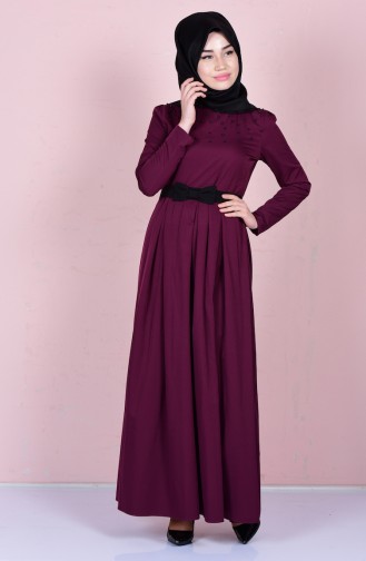 Cherry Hijab Dress 5013-06